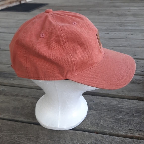 NWOT Carhartt Spring 2023 canvas cap terracotta sweat wicking logo baseball hat - Picture 8 of 12